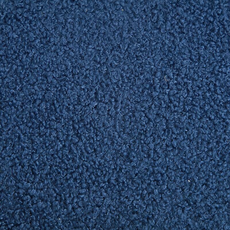 SEYNAR Modern 16.5''Faux Sherpa Square Cube Otttoman