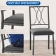 preview thumbnail 20 of 21, Dining Table Set, 3 Pcs Space Saving Kitchen Table with 2 Chairs - 29.1x29.1x30in