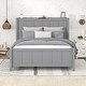 preview thumbnail 17 of 27, Full Size Platform Kids Bed Frame with Storage Shelves, 4-Drawers & Elegant Headboard for Modern Style and Functionality, Blue