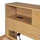 preview thumbnail 32 of 50, Full Size Wood Pltaform Bed with Twin Size Trundle, 3 Drawers, Upper Shelves and a set of USB Ports & Sockets