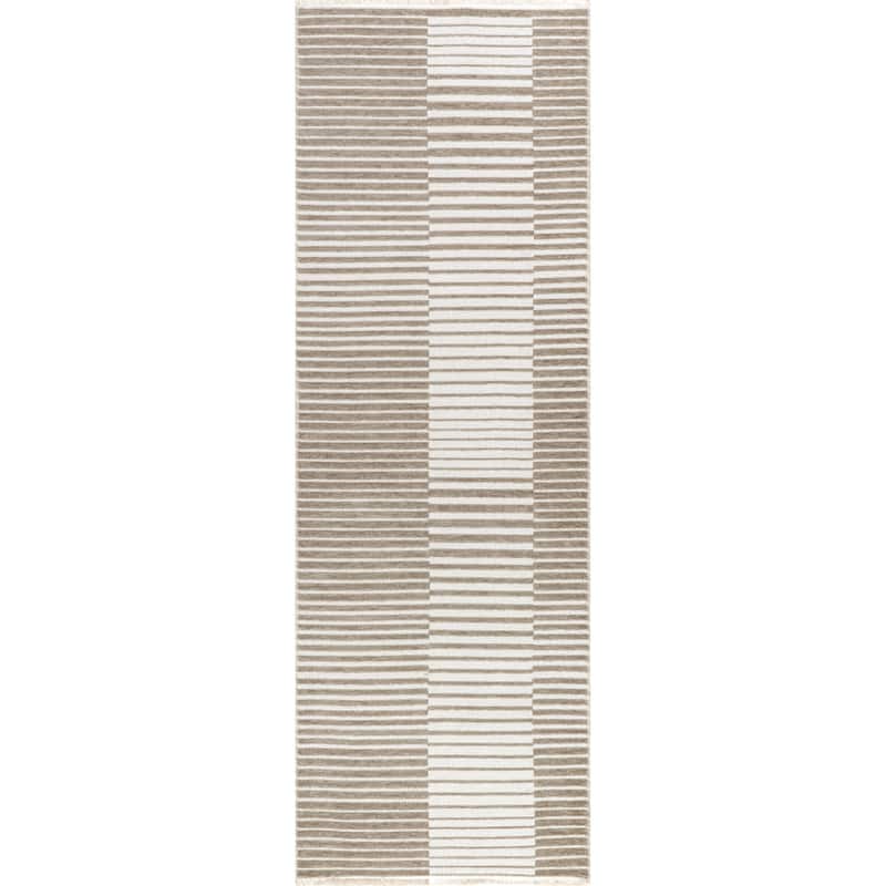 Nuloom Mirielle SuperiorWash Striped Machine Washable Area Rug
