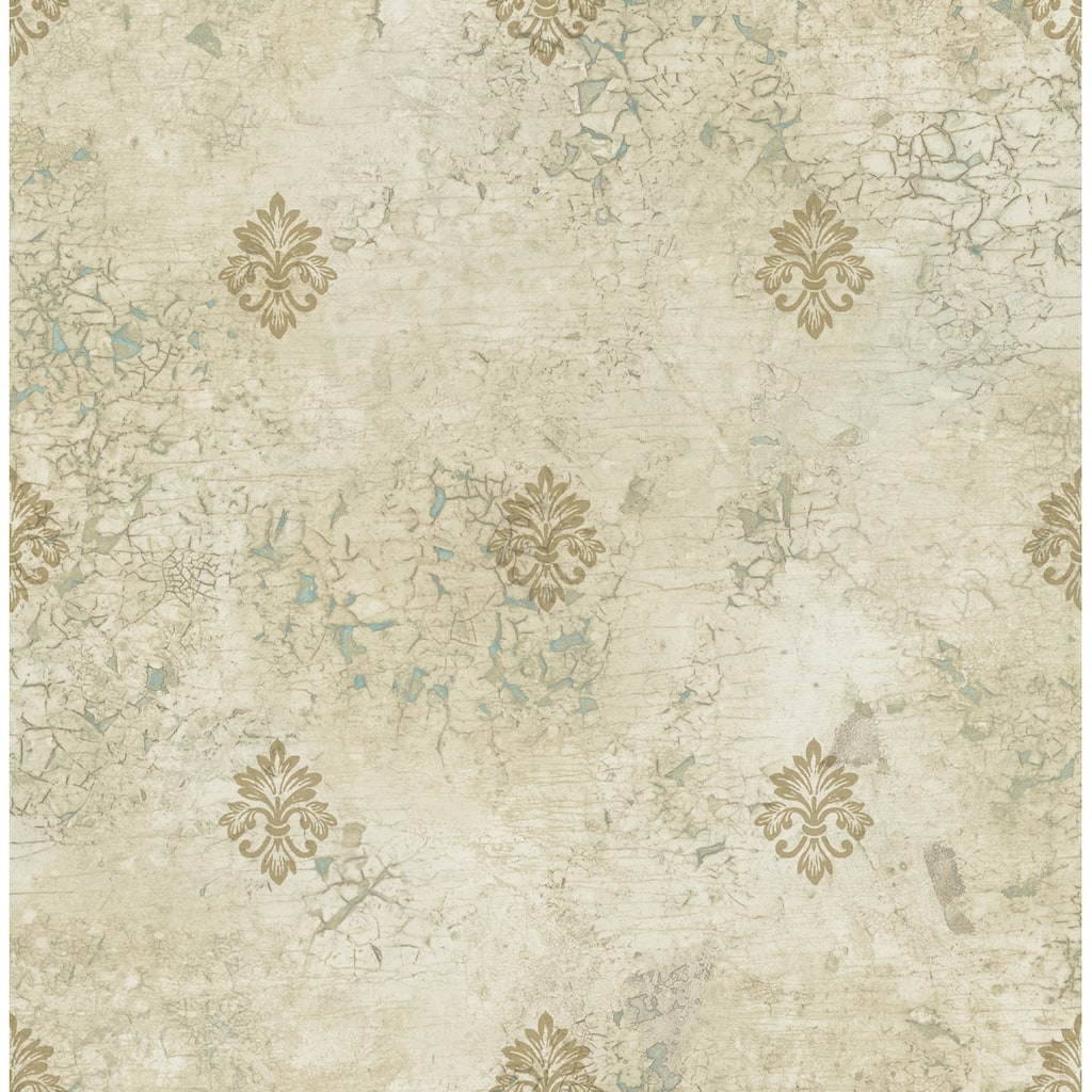 Seabrook Designs Villa Fleur De Lis Unpasted Wallpaper