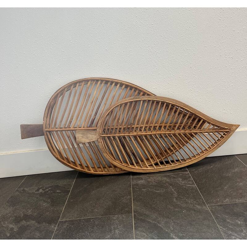 Set of 2 Decorative Leaves - Natural