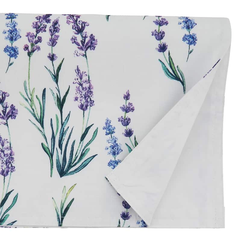 Table Runner With Lavender Design