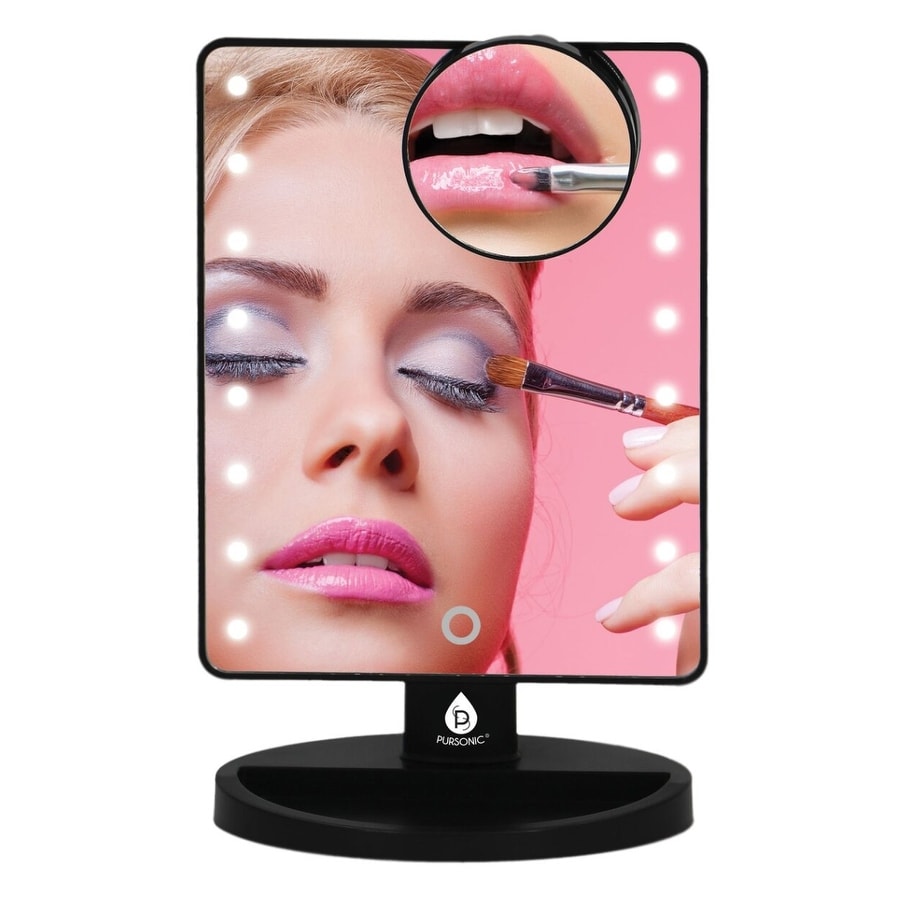 Makeup Shaving Vanity Touch Screen LED Light Up Mirror USB Rechargeable Free St 