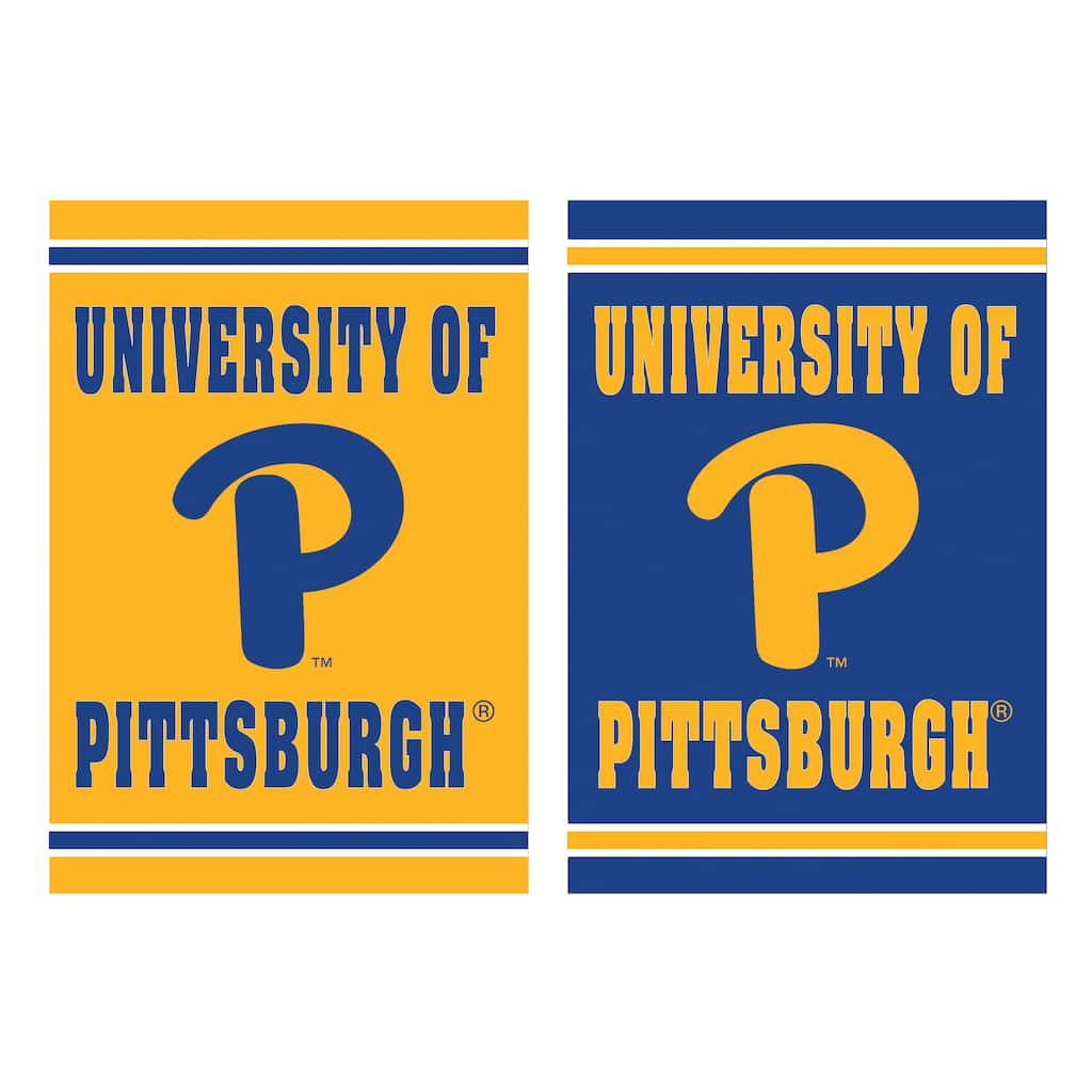 Embossed Suede Flag, Garden Size, University of Pittsburgh