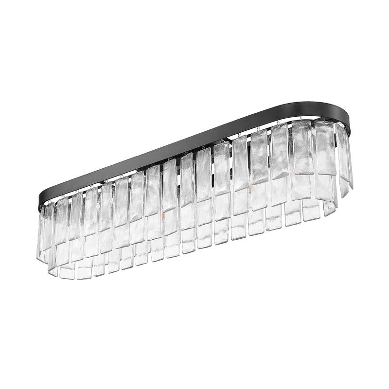 Golden Lighting Ciara 6-light Flush Mount in Matte Black