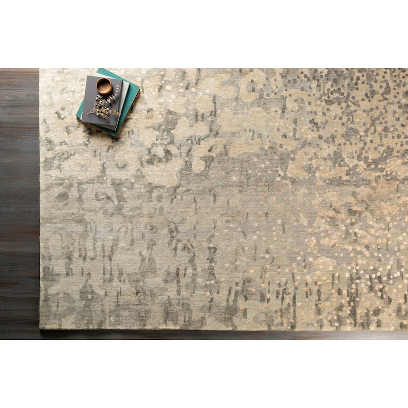 Hand-Knotted Giana Abstract Wool Area Rug