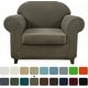 preview thumbnail 34 of 91, Subrtex Stretch Spandex 2-piece Armchair Slipcover Furniture Protector Olive Olive