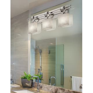 Justice Design Clouds Argyle 3-light Brushed Nickel Bath Bar, Clouds Oval Shade