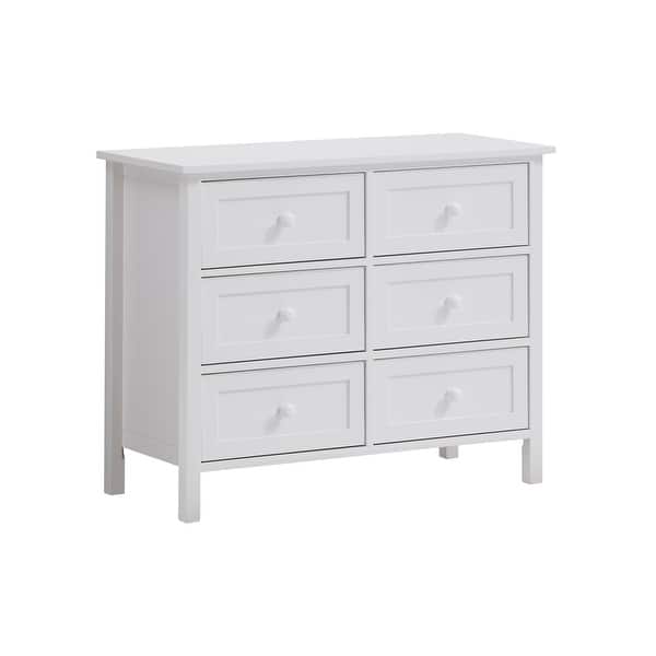 White Finish 6Drawer Dresser, No Assembly Required Bed Bath & Beyond