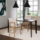 preview thumbnail 36 of 115, Gracie Modern Bar Stool, Boucle Upholstered Chair and Brushed Wooden Legs