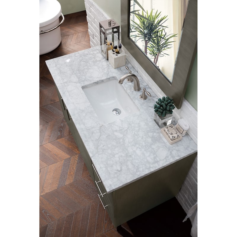James Martin Vanities Metropolitan 48" Single Vanity, Silver Oak