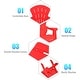 preview thumbnail 3 of 6, Plastic Children Kids Table & Chair Set 3-Piece Play Furniture