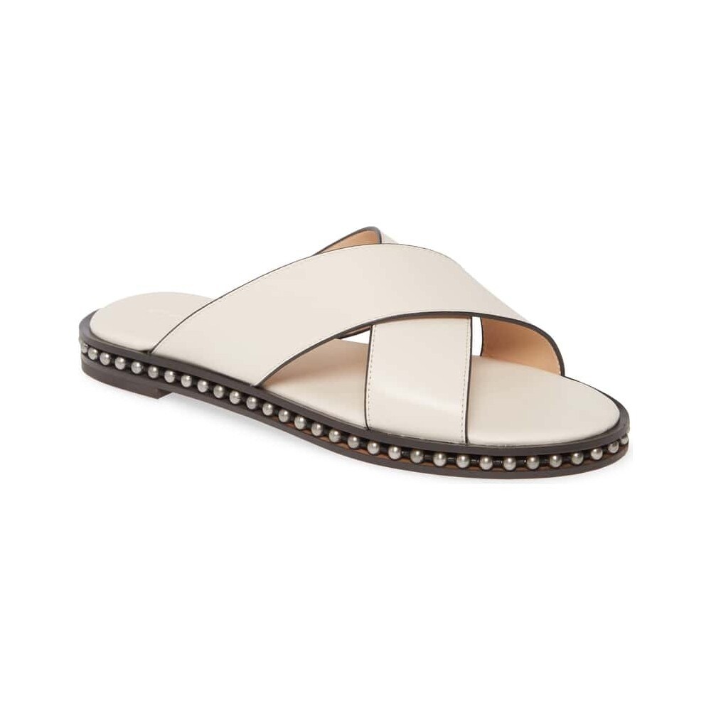 Shop Coach Womens Hailey Fabric Open Toe Casual Slide Sandals