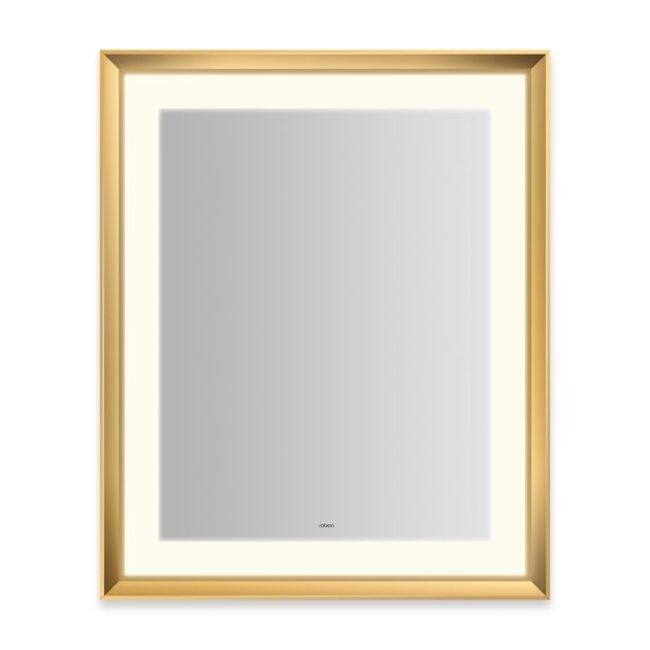 Robern YM2733RPCMD3 Sculpt 27"W x 33"H Rectangular Flat Metal Framed - Matte Gold
