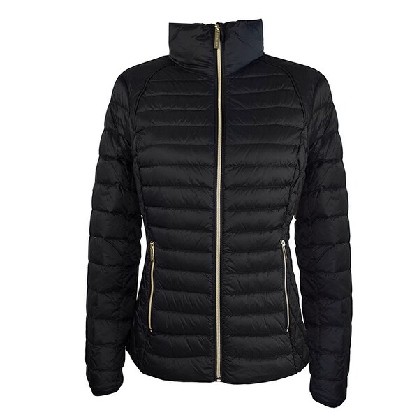 michael kors black packable jacket