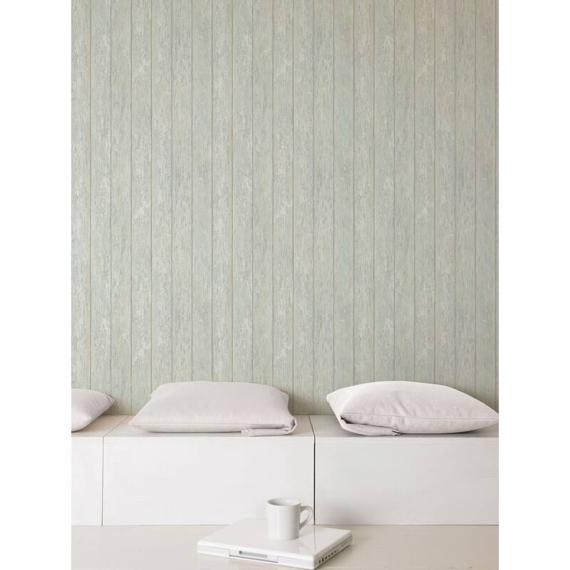 Galerie Wallcoverings Global Fusion Wood Panel Stripe Non-woven Matte Wallpaper Roll