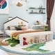 preview thumbnail 4 of 15, Platform bed with house shape headboard