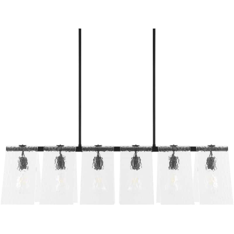 Livabliss Vitracis Modern Chandelier - 38"L x 10"W x 13"H
