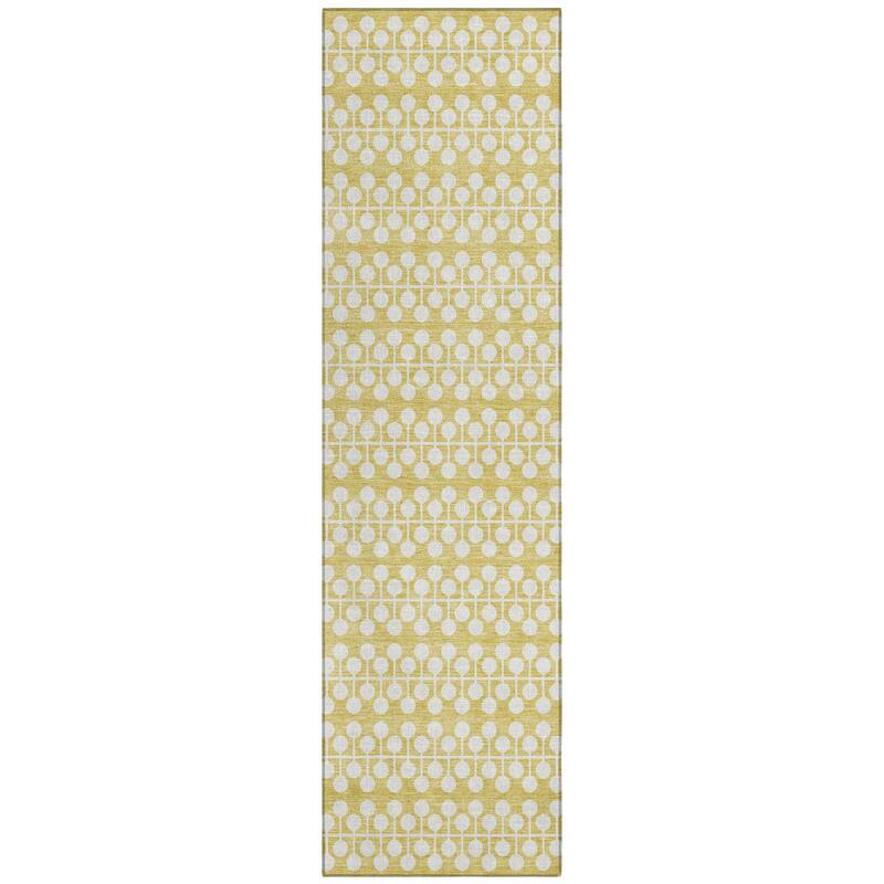 Machine Washable Indoor/ Outdoor Modern Ailey Chantille Rug