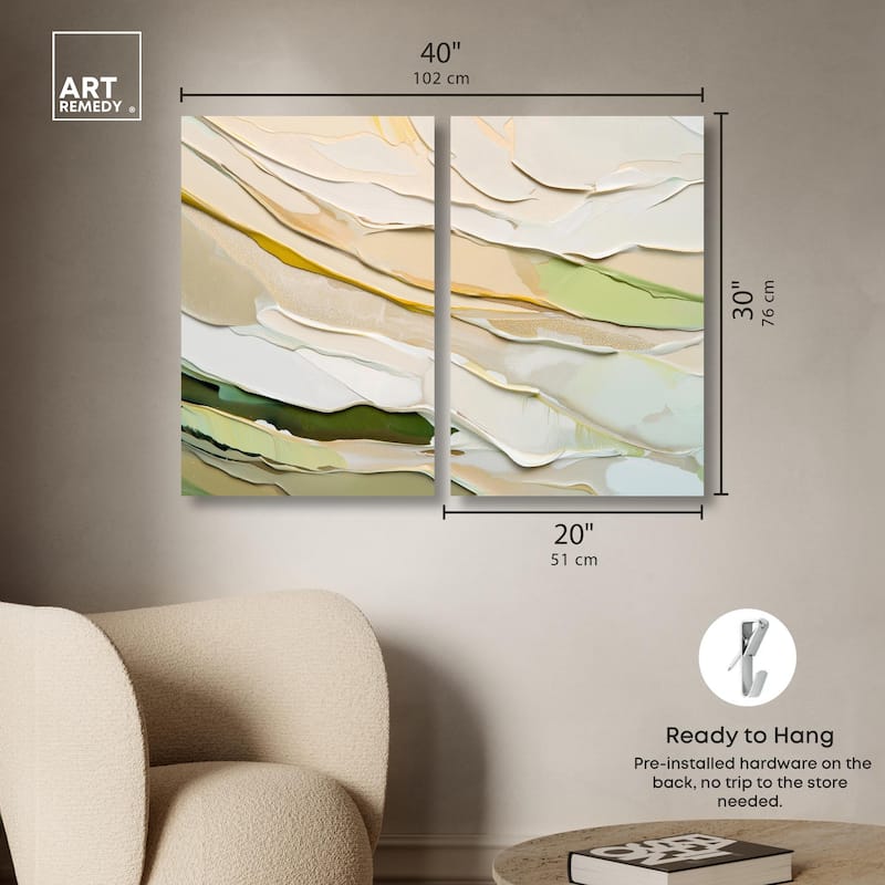 Mossy Glen Canvas Set of 2 by Art Remedy, Gallery Wrapped