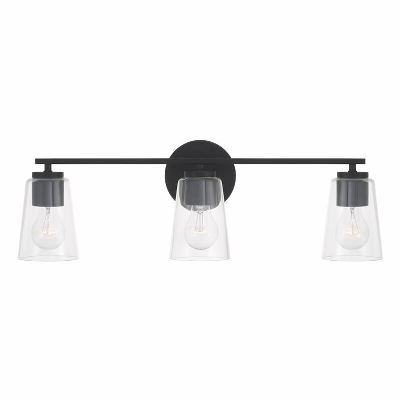 Portman 3-light Bath/ Vanity Fixture w/ Clear Glass