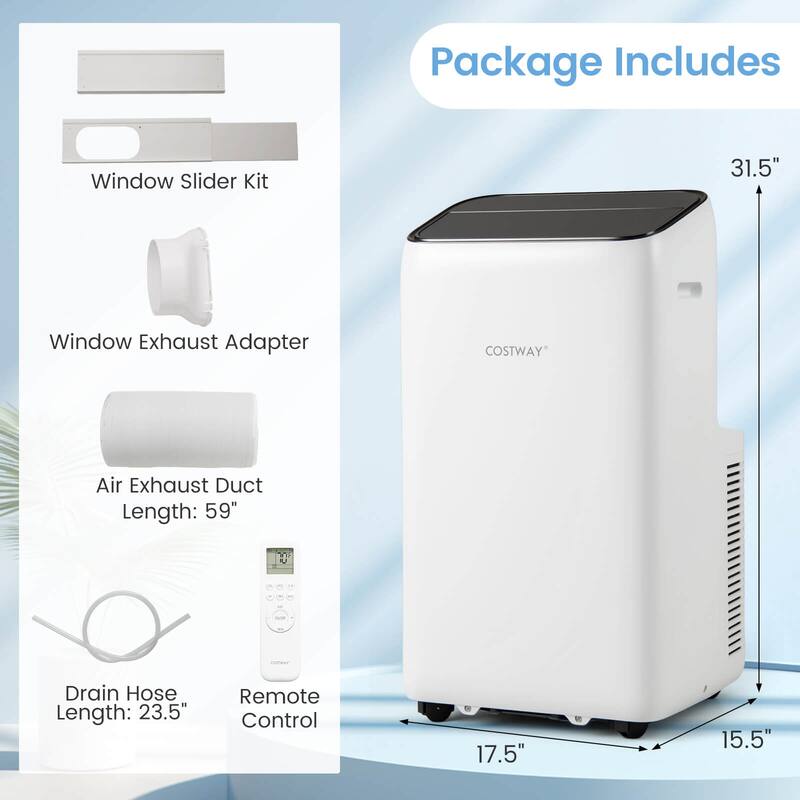 Costway 14000 BTU Inverter Portable Air Conditioner with APP Voice & - See Details