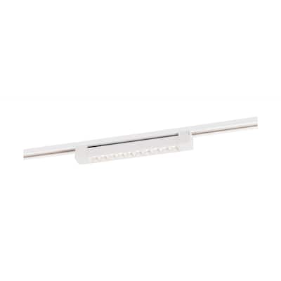 15 Watt LED 1 Foot Track Light Bar White Finish 30 Degree Beam Angle