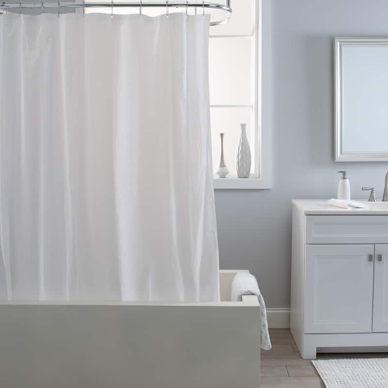 Bath Bliss Shower Liner in White