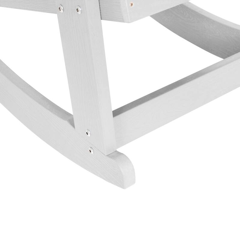 Adirondack Poly Resin Rocking Chairs for Indoor/Outdoor Use - 2 Pack