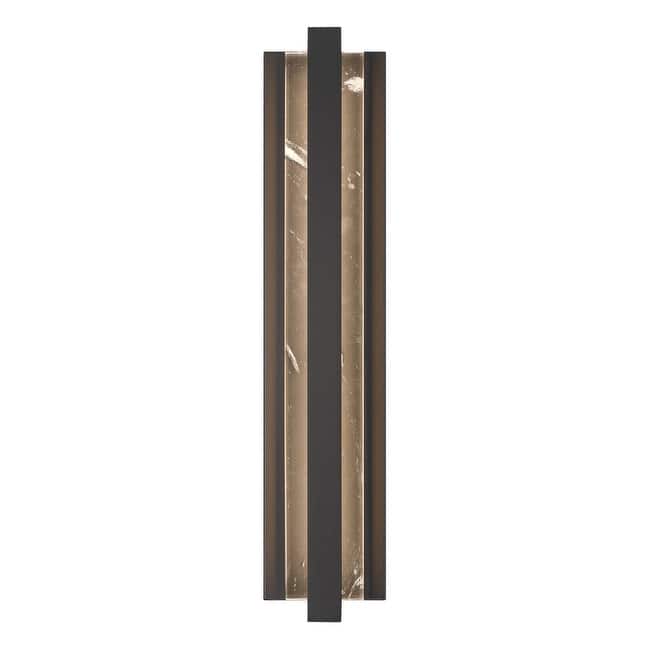 The Great Outdoors 77201-L Hvar 24" Tall ADA LED Outdoor Wall Sconce - Sand Coal