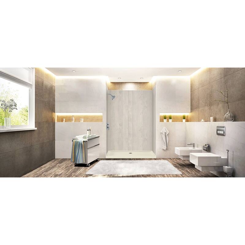Transolid Expressions 60-in X 32-in X 96-in Glue to Wall Shower Kit - 32" x 60" x 96" - 32" x 60" x 96"