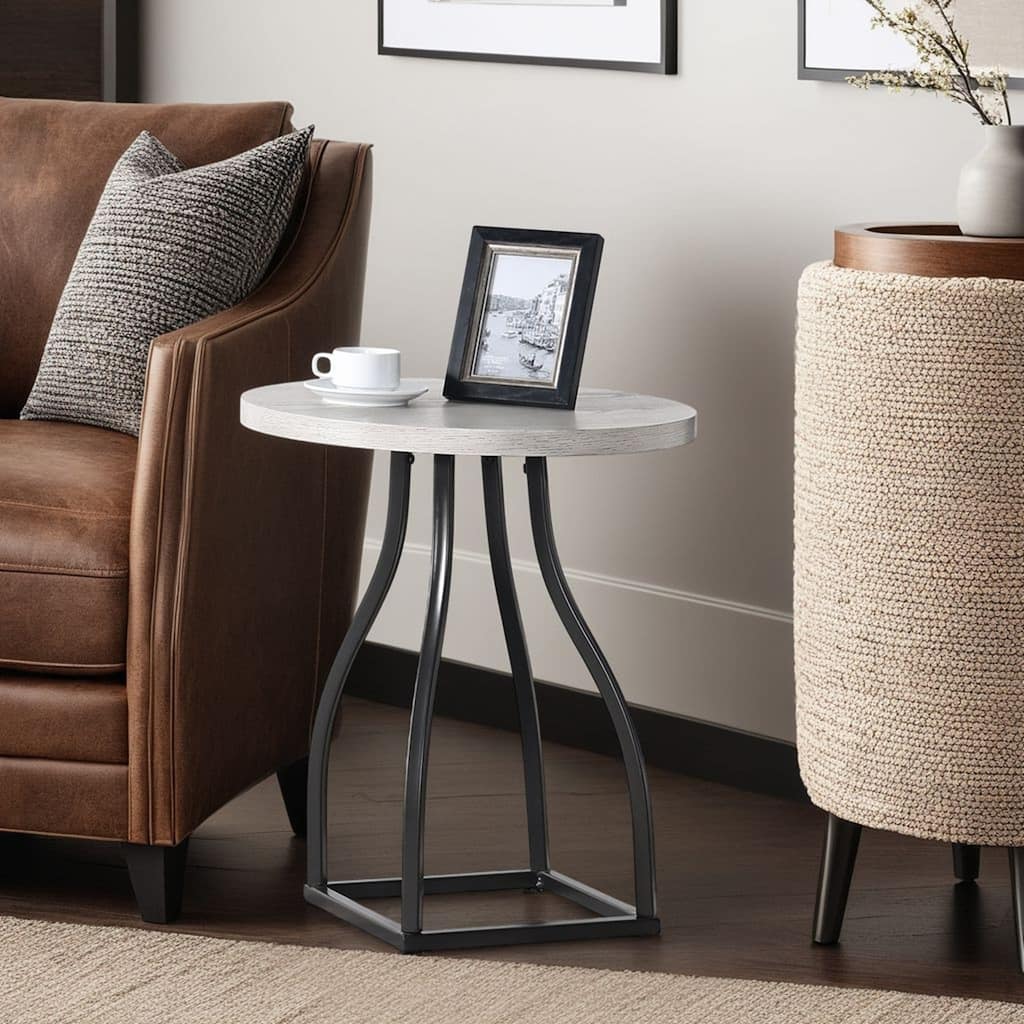 Bridgevine Home 20 inch Round Bowman Spot Side Table