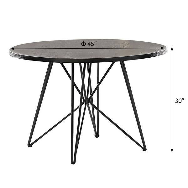 Round Dining Table with Butterfly Metal Base - Bed Bath & Beyond - 39899159