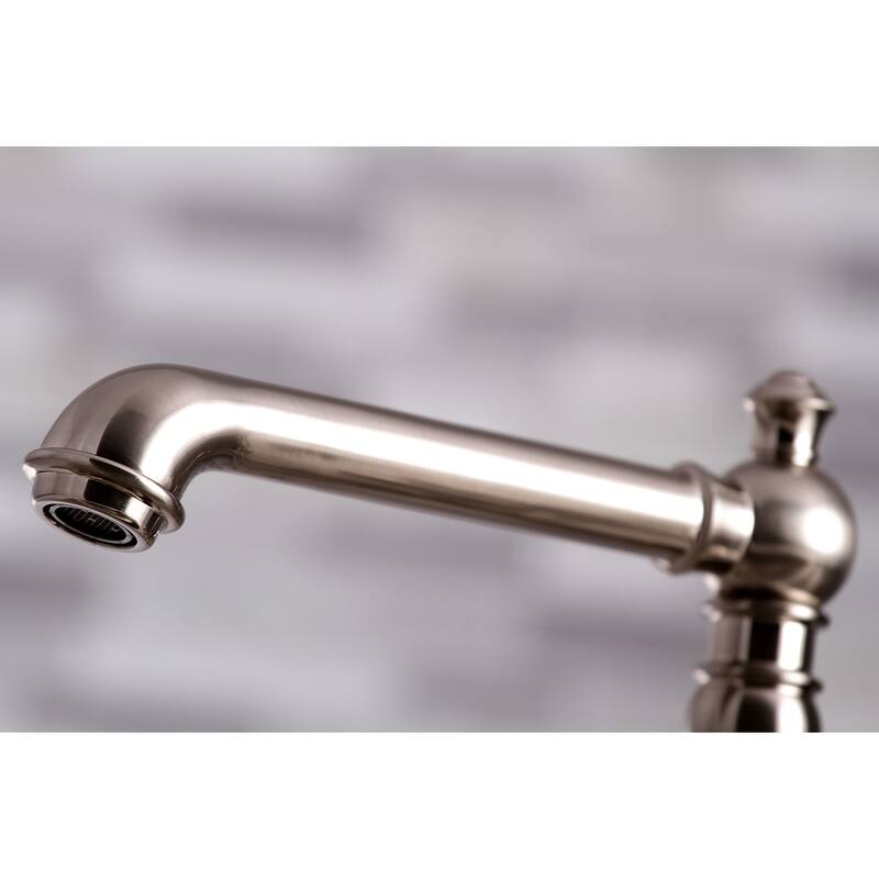 Kingston Brass English Country Bridge Kitchen Faucet with Sprayer