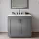Option Dark Gray / Giotto Quartz Top / Matte Black