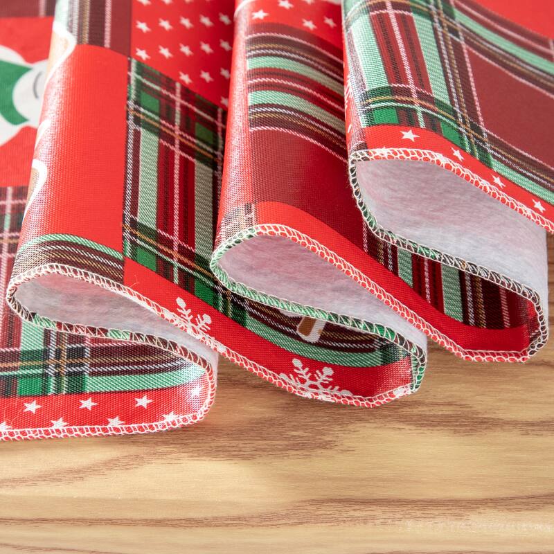 Ray Star Happy Christmas tablecloth 60in