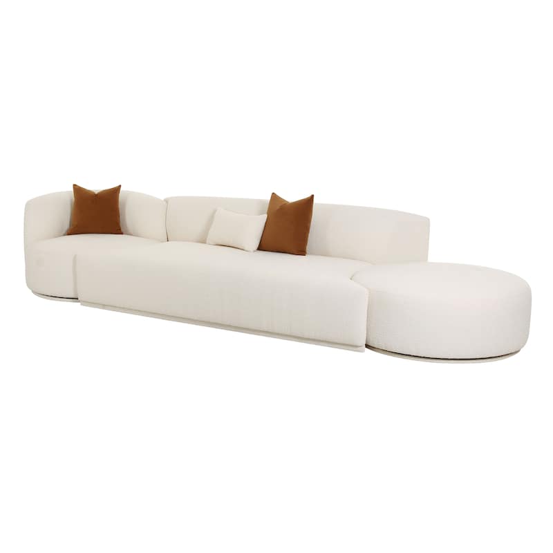 Fickle 3-Piece Chaise Modular Sofa