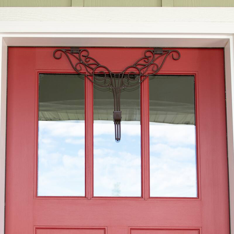 Adjustable Wreath Hanger for Door - Antler (Brown) - Brown