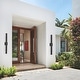 preview thumbnail 46 of 94, Aluminum LED Outdoor Wall Sconce Black Exterior Wall Light (1 / 2Pack)