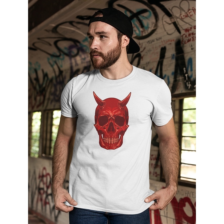 Red Devil Skull Tee Men's -Image by Shutterstock