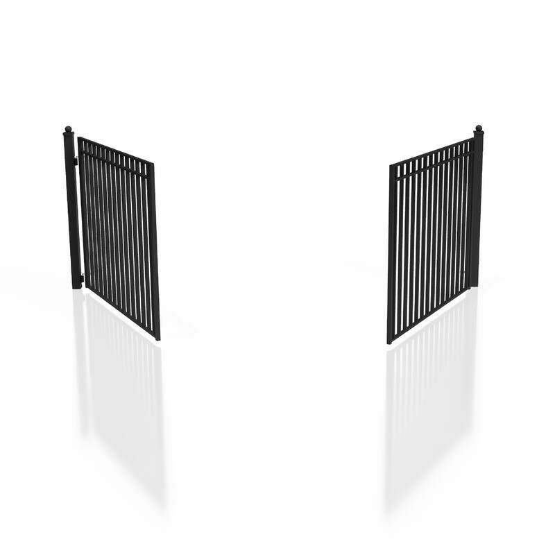ALEKO Madrid Style Steel Dual Swing Driveway Gate 16' - 16 ft x 6 ft
