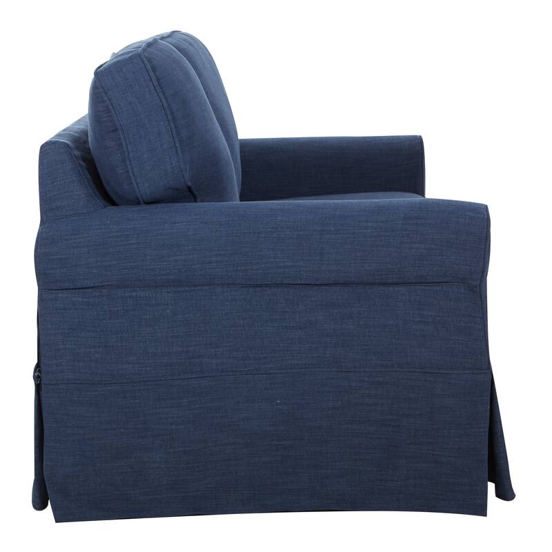 Porch & Den Zuni Mid-century Slipcover Loveseat