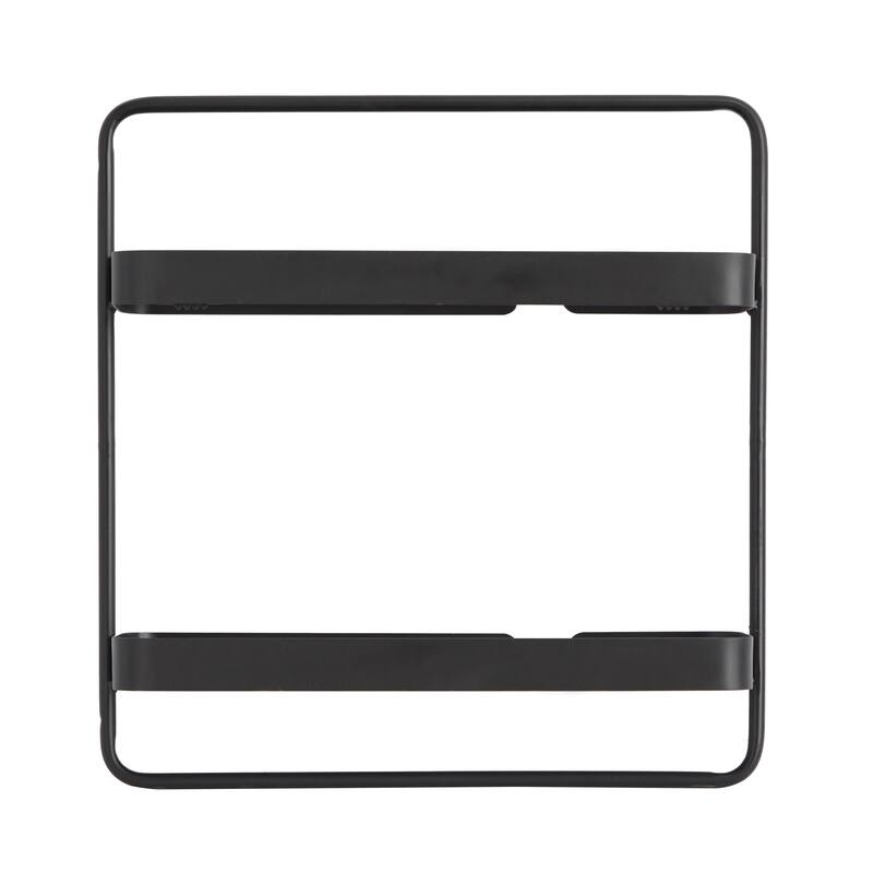 CosmoLiving by Cosmopolitan Black Metal Contemporary Wall Shelf