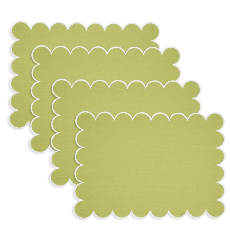 Eco Scallop Border Placemat (Set of 4) - 14"x20"