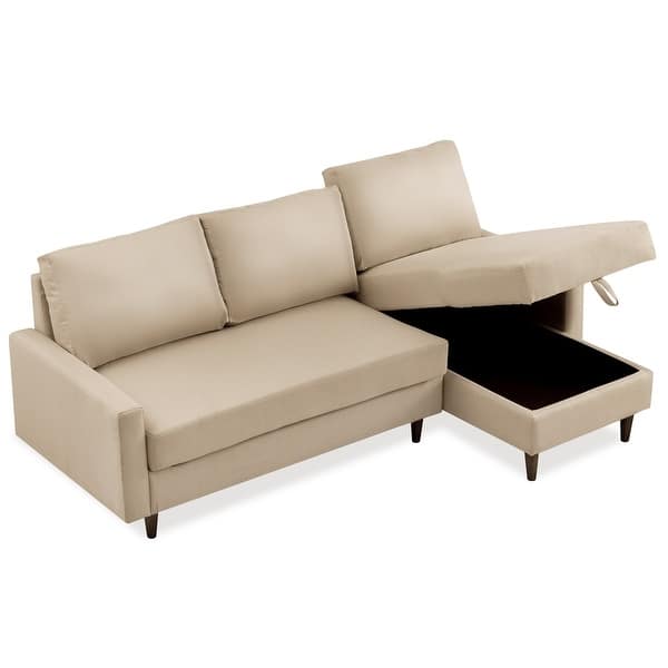 Shop Harper Bright Designs 84 Pull Out Sleeper Sectional Sofa