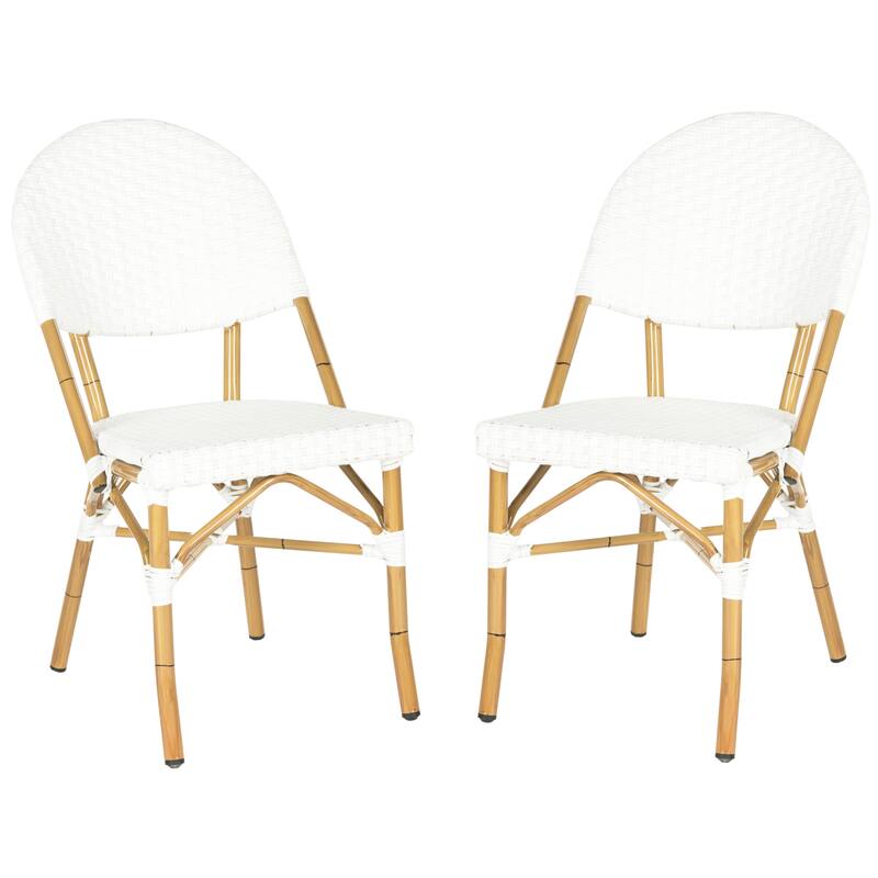 SAFAVIEH Noretta Indoor/ Outdoor Stackable Dining Chair (Set of 2) - 18Wx22Dx35H