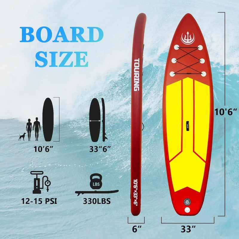 Inflatable Stand Up Paddle Board,Premium Stand Up Paddle Board with Non-Slip Deck Design