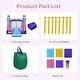 preview thumbnail 17 of 15, 3-in-1 Princess Theme Inflatable Castle without Blower - 104.5" x 131.5" x 98.5"(L x W x H)